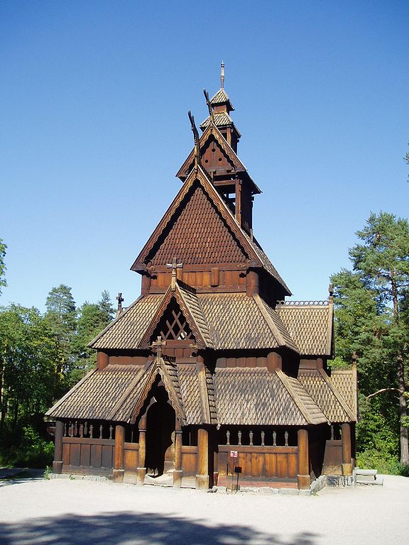 Image: Gol stave church, photograph by Steve Cadman via Wikimedia (currently Oslo, Norway; c. 1200)
