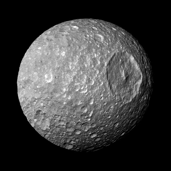 NASA Tumblr Saturns Moon Mimas