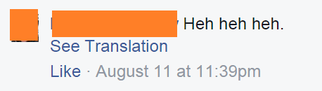 FB Translate Heh Heh Heh