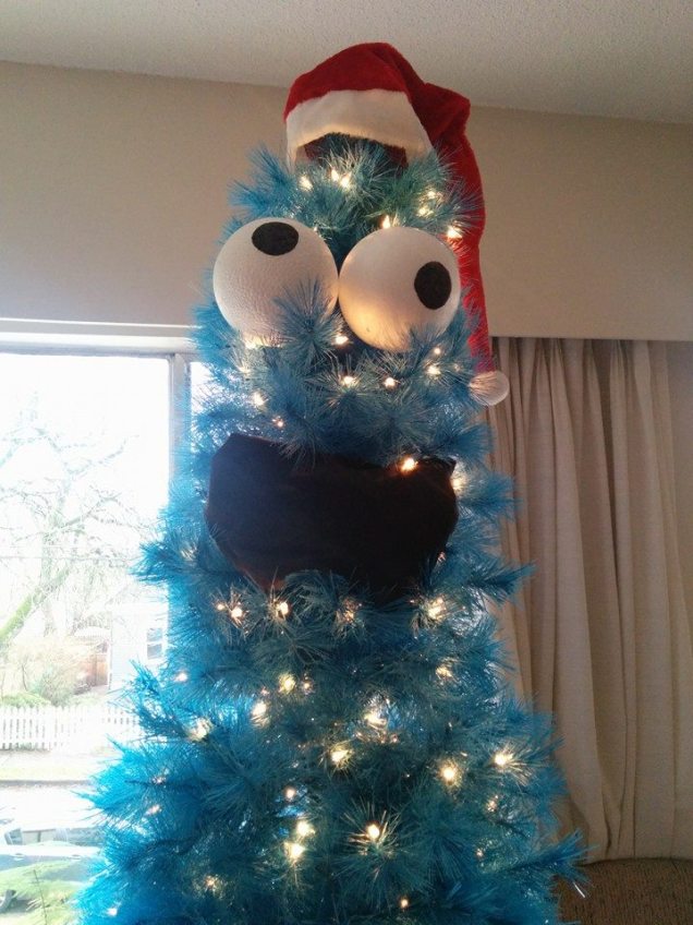imgur enhydralutris45 Cookie Monster Christmas Tree
