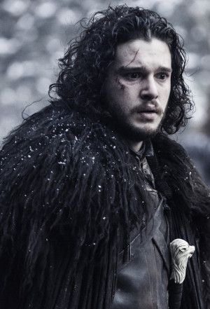 John Snow realizing he knows nothing about dressing for the cold, from Game of Thrones via IMDb