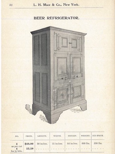 Smithsonian Mace et Co Beer Fridge 1899