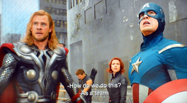 Avengers How Do We Do This As a Team