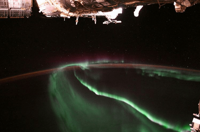 NASA Instagram ESA Alexander Gerst Northern Lights from Space