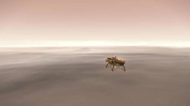 NASA JPL-Caltech Simulated InSight Landing on Mars
