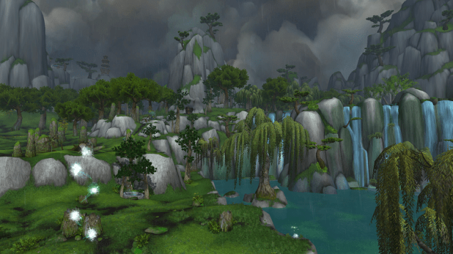 WoW Pandaria Jade Forest Serenity Falls