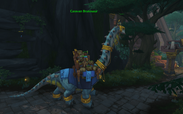 WoW BfA Zuldazar Caravan Brutosaur