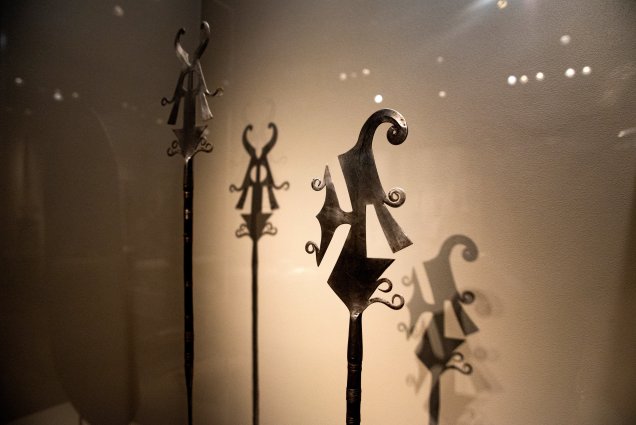 Smithsonian African Art Iron Exhibit Ceremonial Knives