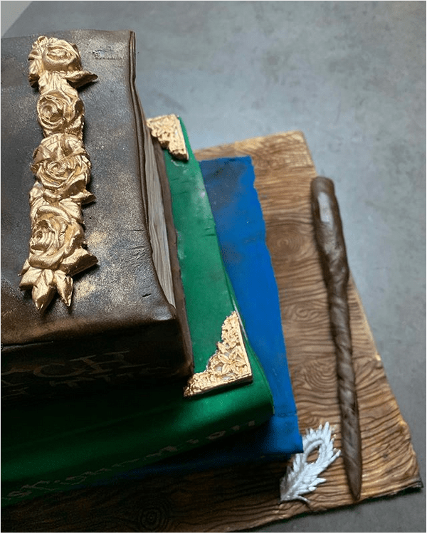 Instagram Kate Pritchett Levitating Quidditch Snitch Cake Detail