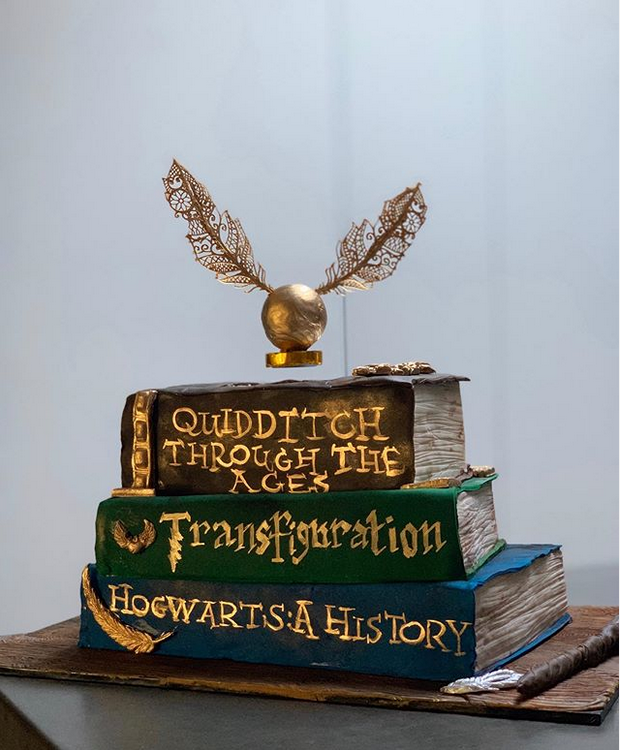 Instagram Kate Pritchett Levitating Quidditch Snitch Cake