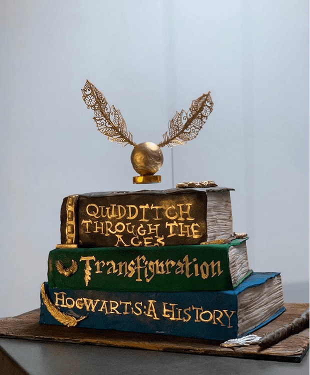 Instagram Kate Pritchett Levitating Quidditch Snitch Cake