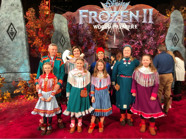 Yle Siv Eli Vuolab Samediggi Frozen II World Premiere