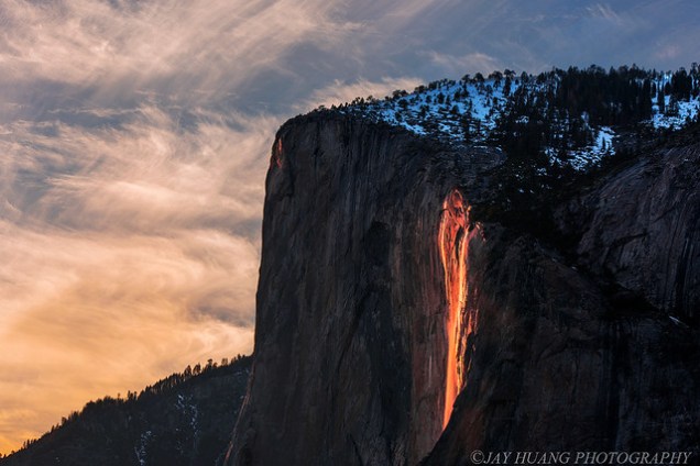 Flickr Jay Huang Firefall Yosemite National Park