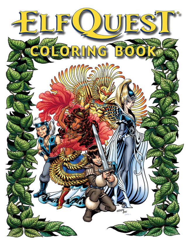 Wendy Richard Pini ElfQuest Coloring Book Covid-19 Version