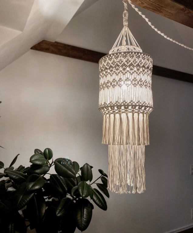 Etsy Irina Kharebava Macrame Lamp Shade