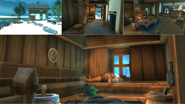 Wowhead CottageWizard Winter Sauna Cottage Mashup Sm